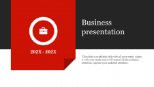 Business Presentation For Title Slide PPT PowerPoint